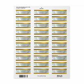 Kalligrafie adreslabels - Goud Etiket (Full Sheet)