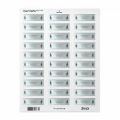 Kalligrafie adreslabels - Zilver Etiket (Full Sheet)