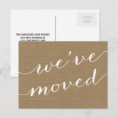  kalligrafie | Adreswijziging Aankondigingskaart (Voorkant / Achterkant)