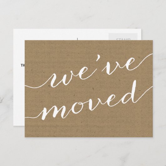  kalligrafie | Adreswijziging Aankondigingskaart (Voorkant / Achterkant)