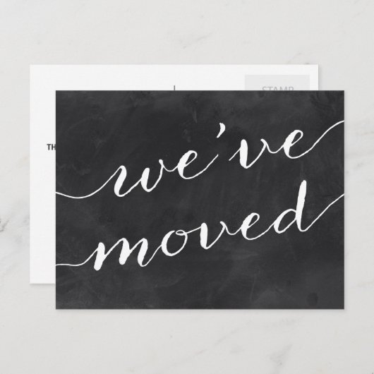 kalligrafie | Adreswijziging Aankondigingskaart (Voorkant / Achterkant)