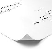 Kalligrafie Advies en Wensen Trouwtafel Teken Poster (Hoek)