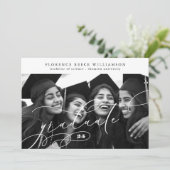 Kalligrafie Afstuderen 2 Foto College Afstuderen Aankondiging (Staand voorkant)