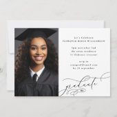 Kalligrafie Afstuderen 2 Foto College Afstuderen Aankondiging (Achterkant)