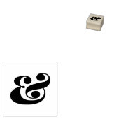 Kalligrafie Ampersand Teken Typografie Kunst Rubberstempel (Gestempeld)