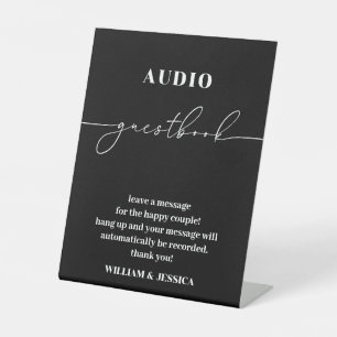 Kalligrafie Audio Gastenboek  Telefoon Gastenboek  Reclamebord Met Voetstuk