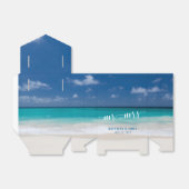 Kalligrafie Beach Wedding Favor Boxes Tent Bedankdoosjes (Uitgevouwen)