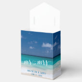 Kalligrafie Beach Wedding Favor Boxes Tent Bedankdoosjes (Geopend)