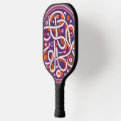 kalligrafie, belettering met de hand, pickleball paddle (Links)