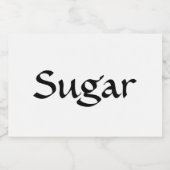  kalligrafie bewerkbare labelset voedselcontainer etiket (Enkel label)