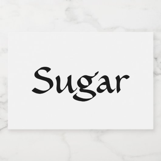  kalligrafie bewerkbare labelset voedselcontainer etiket (Enkel label)