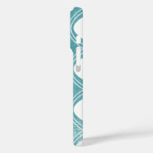 Kalligrafie Blauwgroen elke kleur gepersonaliseerd Case-Mate iPhone Case (Achterkant / Links)