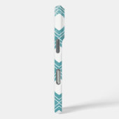 Kalligrafie Blauwgroen elke kleur gepersonaliseerd Case-Mate iPhone Case (Achterkant / Rechts)