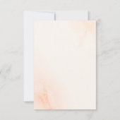 Kalligrafie Blush Roze Waterverf Bruiloft QR RSVP Kaartje (Achterkant)