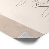 Kalligrafie boog bloemenpluk Kies een stoel aan we Poster (Hoek)