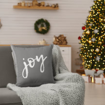 Kalligrafie Borstel Joy Sneeuwvlok Grijs Kerstmis