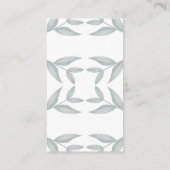 Kalligrafie Botanische Bruiloft Gift Registry Informatiekaartje (Achterkant)