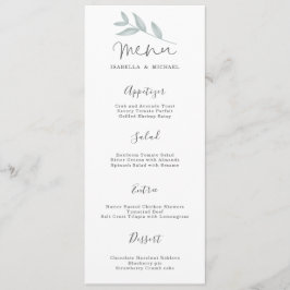 Kalligrafie Botanische bruiloft Menu