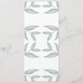 Kalligrafie Botanische bruiloft Menu (Achterkant)