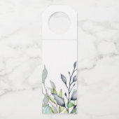 Kalligrafie Botanische bruiloft Welkom Flessenhanger (Achterkant)