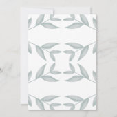 Kalligrafie Botanische Trouwkaart Save the Date (Achterkant)