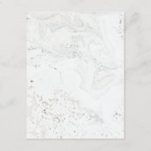 Kalligrafie Bruiloft Details Kaart | Bourgogne (Achterkant)