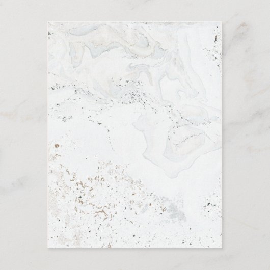 Kalligrafie Bruiloft Details Kaart | Goud (Achterkant)