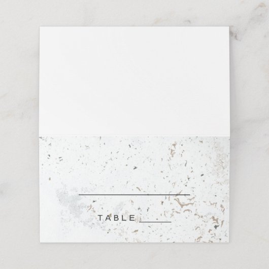 Kalligrafie bruiloft escort Kaart | Zwart Plaatskaartje (Buitenkant ongevouwen)