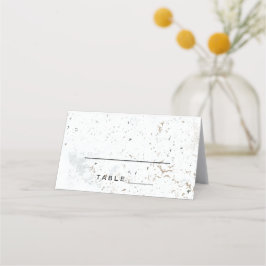 Kalligrafie bruiloft escort Kaart | Zwart Plaatskaartje