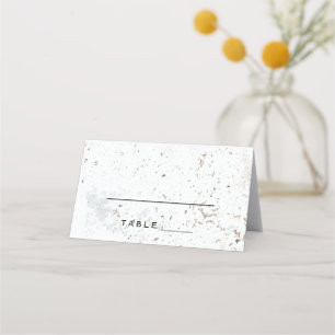 Kalligrafie bruiloft escort Kaart Zwart Plaatskaartje