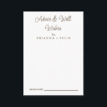 Kalligrafie Bruiloft Goed Wensen & Advies Kaart<br><div class="desc">Dit is Mooie elegante kalligrafie bruiloft goed wensen en advies kaart. Dit is perfect voor uw eenvoudige, grillige boho regenboog zomer bruiloft. Het is perfect als trouwplaatskaarten, visitekaartjes en meer. Het is perfect voor een moderne bruiloft en kan worden gebruikt voor elk evenement. Deze advieskaarten kunnen worden gebruikt als gastenboekalternatief...</div>
