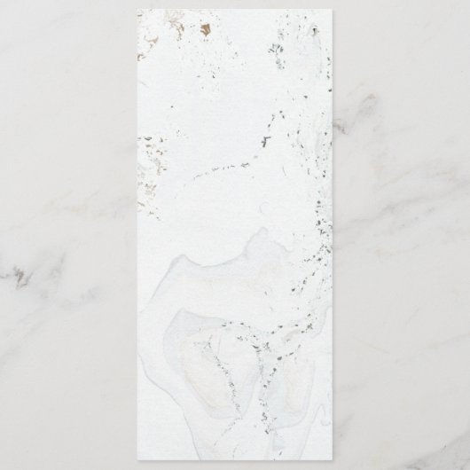 Kalligrafie Bruiloft Menu | Goud (Achterkant)