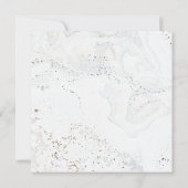 Kalligrafie Bruiloft Receptie Kaart | Goud (Achterkant)