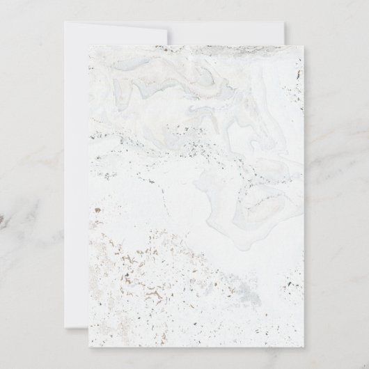 Kalligrafie bruiloft uitnodiging | Goud (Achterkant)