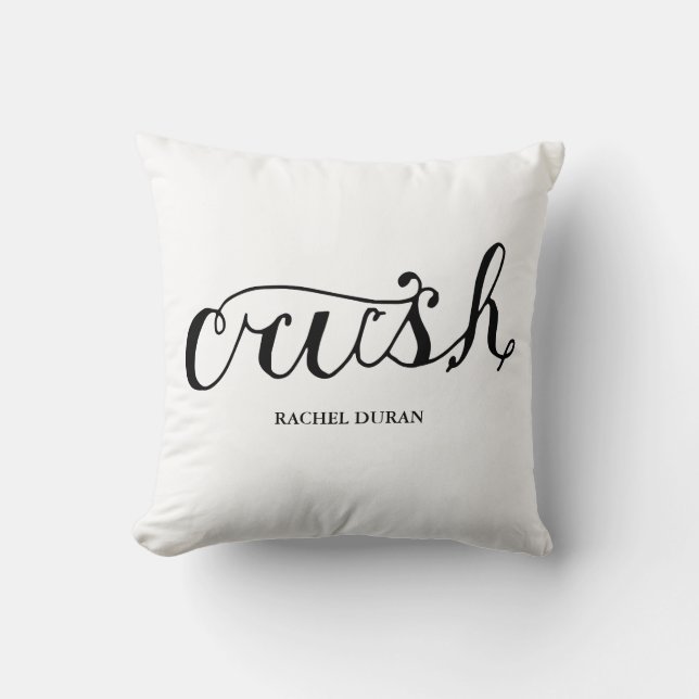 kalligrafie crush pillow kussen (Voorkant)