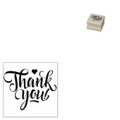Kalligrafie Dank u, minimalistische zaken Rubberstempel (Gestempeld)