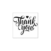 Kalligrafie Dank u, minimalistische zaken Rubberstempel (Afrduk)