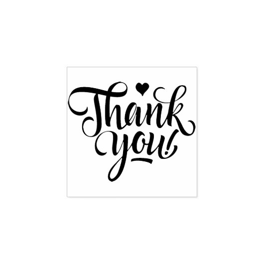 Kalligrafie Dank u, minimalistische zaken Rubberstempel (Afrduk)