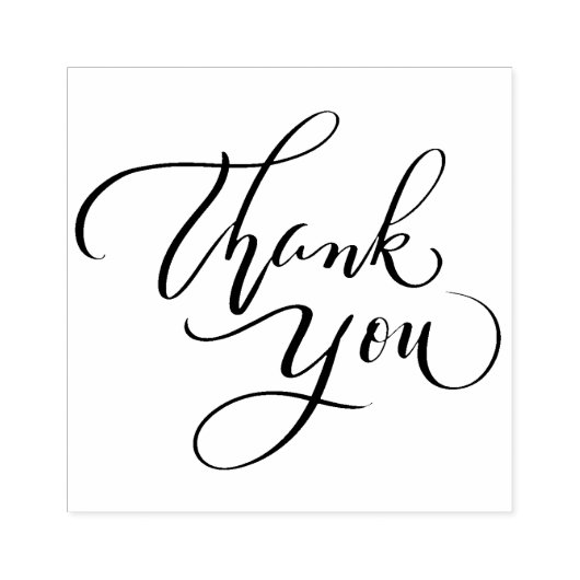 Kalligrafie Dank u Stamp Rubberstempel (Afrduk)