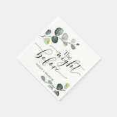 Kalligrafie De Nacht Voor Servetten (Hoek)