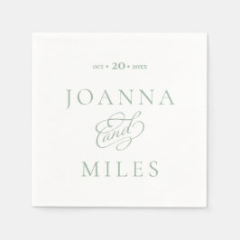  kalligrafie Eenvoudig en elegant huwelijk Servet