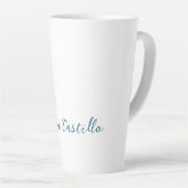 Kalligrafie Eenvoudig Gewone Professionele Naam Latte Mok (Rechterhoek)