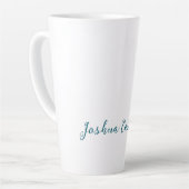 Kalligrafie Eenvoudig Gewone Professionele Naam Latte Mok (Linkerhoek)