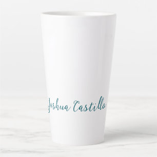 Kalligrafie Eenvoudig Gewone Professionele Naam Latte Mok