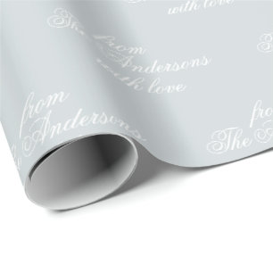 Kalligrafie Eenvoudig Modern Elegant Aangepast Cadeaupapier