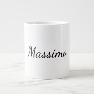 Kalligrafie Elegant Eenvoudig Gewone Naam Grote Koffiekop