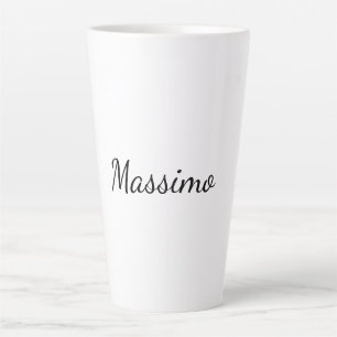 Kalligrafie Elegant Eenvoudig Gewone Naam Latte Mok