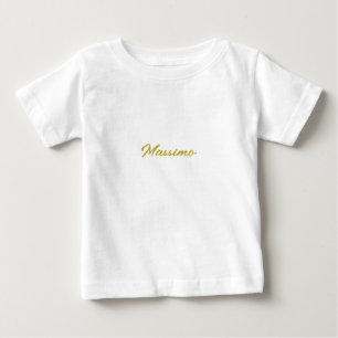 Kalligrafie Elegant Goud Wit Eenvoudig Naam