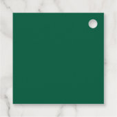 Kalligrafie Elegant Green Plain Eenvoudige Namen Bedankjes Labels (Achterkant)