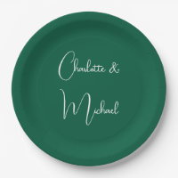 Kalligrafie Elegant Green Plain Eenvoudige Namen